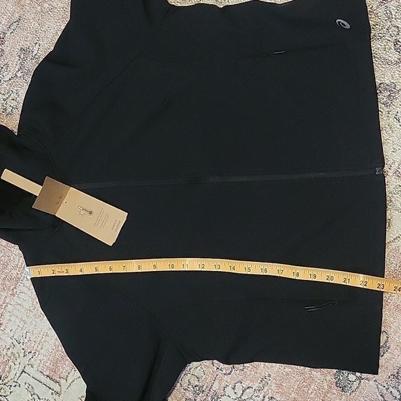 Asics Hooded Softshell Fleece Lined Scuba Hood 2 Pocket Warm Jacket Size Large - Picture 12 of 14